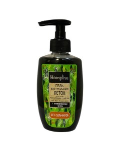 Гель для умывания DETOX на основе конопляного масла для всех типов кожи Hempina