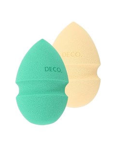 Набор спонжей для макияжа каплевидные GREEN COUTURE Deco.