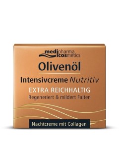 Крем для лица интенсив питательный ночной Olivenol 50 Medipharma cosmetics