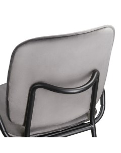 Набор из 2 стульев ror double frame велюр черный серый черный Latitude