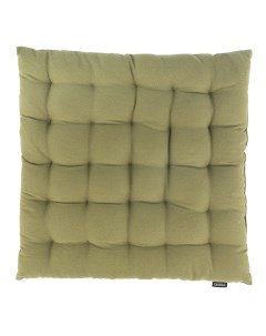 Подушка на стул из хлопка оливкового цвета из коллекции essential 40х40 см зеленый Tkano