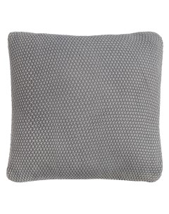 Подушка декоративная из стираного хлопка серого цвета из коллекции essential 45х45 см серый Tkano