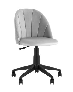 Кресло компьютерное логан велюр светло серый серый Stoolgroup