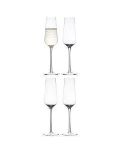 Набор бокалов для шампанского flavor 370 мл 4 шт прозрачный Bergenson bjorn