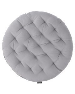 Подушка на стул круглая из хлопка серого цвета из коллекции essential 40 см серый Tkano