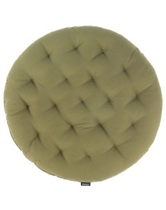 Подушка на стул круглая из хлопка оливкового цвета из коллекции essential 40 см зеленый Tkano