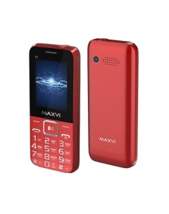 Мобильный телефон p2 зу wc 111 винный красный Maxvi