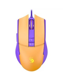 Мышь bloody l65 max желтый фиолетовый A4tech