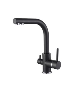 Смеситель для кухни AquaSanita Akvaduo 2663 L 601 black metallic Aquasanita