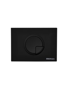 Кнопка для инсталляции NOVUM R5 Soft Touch черная арт 40025 Berges