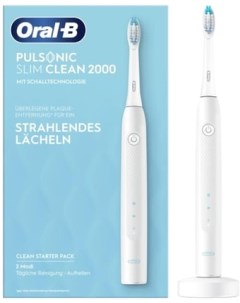 Электрическая зубная щетка Pulsonic Slim Clean 2000 белый Oral-b