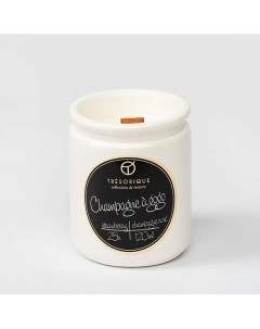 Свеча ароматическая Champagne a gogo клубника розовое шампанское 120 Tresorique