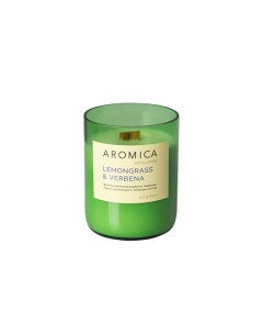 Свеча ароматическая в подсвечнике Лемонграсс и Вербена Aromica