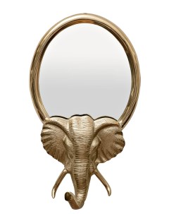 94pr 21778 зеркало декоративное голова слона цвет золото 36 60см золотой Garda decor