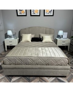 Кровать с решеткой selection fratelli barri серый 228x132 см Mod interiors