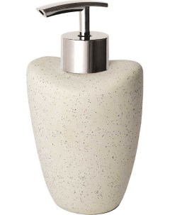 Дозатор для жидкого мыла DESERT бежевый арт 5971 керамика пластик Bisk