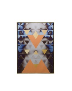 Панно интерьерное на холсте abstract piramide 70х50 см серый Ogogo