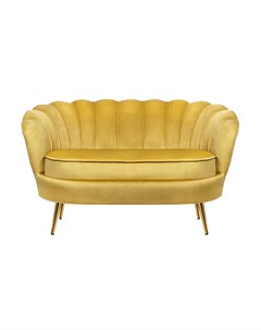 Диван желтый диван pearl double yellow желтый 138x78x77 см Mak-interior
