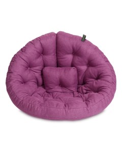 Кресло матрас оустер футон 75x85x100 фиолетовый Пуффбери