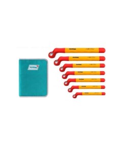 Набор ключей накидных изогнутых диэлектрических THKISPA0702 (7 предметов) Total