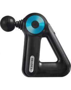 Массажер для тела KZ 1423 "Массажный пистолет" "TRIANGLE" 12 насадок Bradex