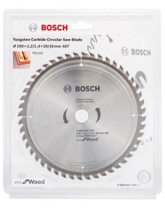 Пильный диск т с 190 20мм Z48 дерево ECO Wood 2608644378 Bosch