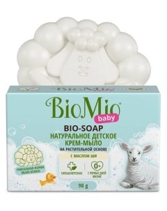 Крем мыло детское Baby Bio Soap С маслом Ши 90 г Biomio