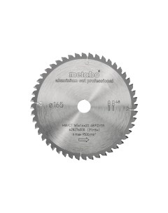 Пильный диск 165x20x1 6 мм 48 зуб Metabo