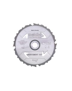Пильный диск 165x20x1,6 мм 4 зуб. Metabo
