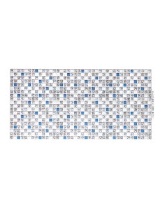 Панель ПВХ Мозаика Коллаж голубой 960х480 мм Grace