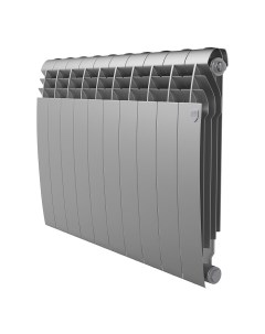 Радиатор биметаллический Biliner 500 Silver Satin - 10 секционный Royal thermo