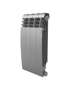 Радиатор биметаллический Biliner 500 Silver Satin 4 секционный Royal thermo