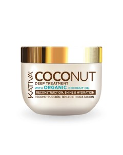 Восстанавливающая маска с органическим кокосовым маслом для поврежденных волос Coconut 250 Kativa