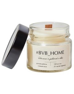 Ароматическая свеча с деревянным фитилем Ванильная карамель 100 #bvb_home