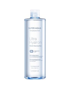 Мицеллярная вода Super Aqua Ultra Hyalron с гиалуроновой кислотой Missha