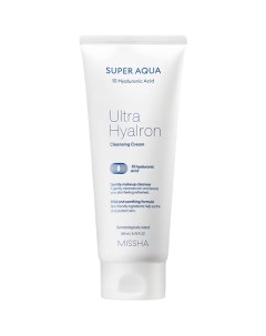 Пенка кремовая Super Aqua Ultra Hyalron для умывания и снятия макияжа Missha