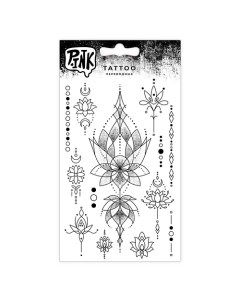 Наклейки тату переводные Графичные цветы P.ink