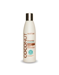 Шампунь восстанавливающий с органическим кокосовым маслом для поврежденных волос Coconut 250 Kativa