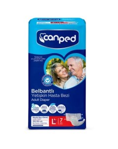 Подгузники для взрослых размер L (100-150 см.) 7 шт. Canped