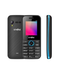 Мобильный телефон a14 черный голубой Strike