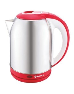 Чайник электр SA-2164WR (2.5) красн/бел д Сакура