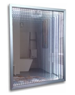 Зеркало Торманс 600х800 багетная рама выключатель датчик на движение Silver mirrors
