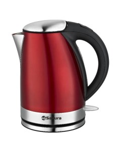 Чайник электр SA-2118R (1.7) нерж крас д Сакура