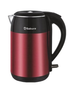Чайник электр SA-2154MR (1.8) Premium красн металлик+черн Сакура