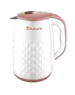 Чайник электр SA-2165WBG (2.5) бел/беж д Сакура