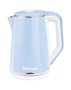 Чайник электр SA 2160WBL 1 8 голуб бел д Сакура