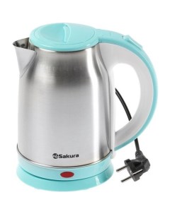 Чайник электр SA-2147BL (1.8) нерж+голуб д Сакура