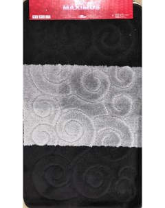 Набор ковриков для ванной комнаты SILE 50X80 40X50 2513 BLACK Maximus
