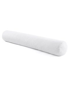 Подушка валик из синтетики длина 140 см белый белый Laredoute