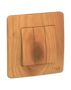 Ясень Выключатель 3-кл. (с рамкой) BLNVS100505 Blanca